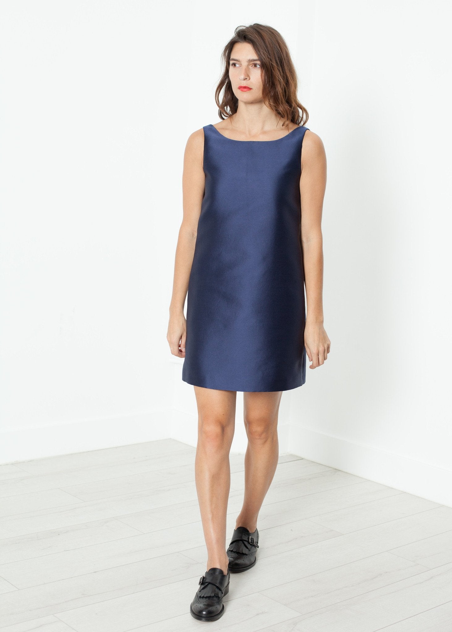 A-Line Mini Dress in Blue (EF)